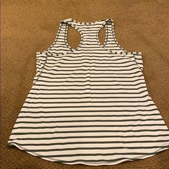 Athleta White & Grey Racerback Tank Top - Picture 6 of 7